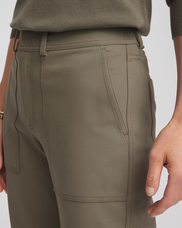 Bi-Stretch Straight Ankle Pants - image 4